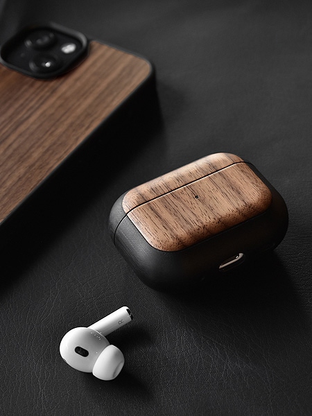 高級天然木と超高強度素材G10を使った「AirPods Pro Case」