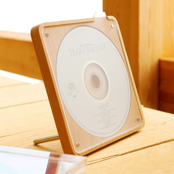 お気に入りのCD・DVDをおしゃれなインテリアに変える木製ディスクケース・スタンド/北欧風デザイン