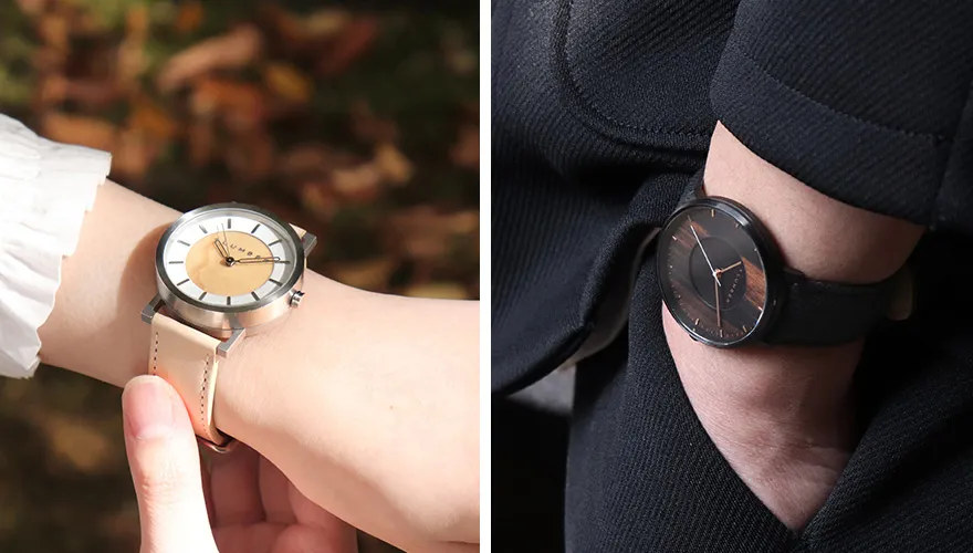 木の腕時計、天然素材がファッションに個性を加える一本 | おしゃれな