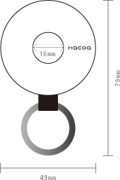 指に馴染む輪っか型のおしゃれな木製キーホルダー。Hacoaブランド