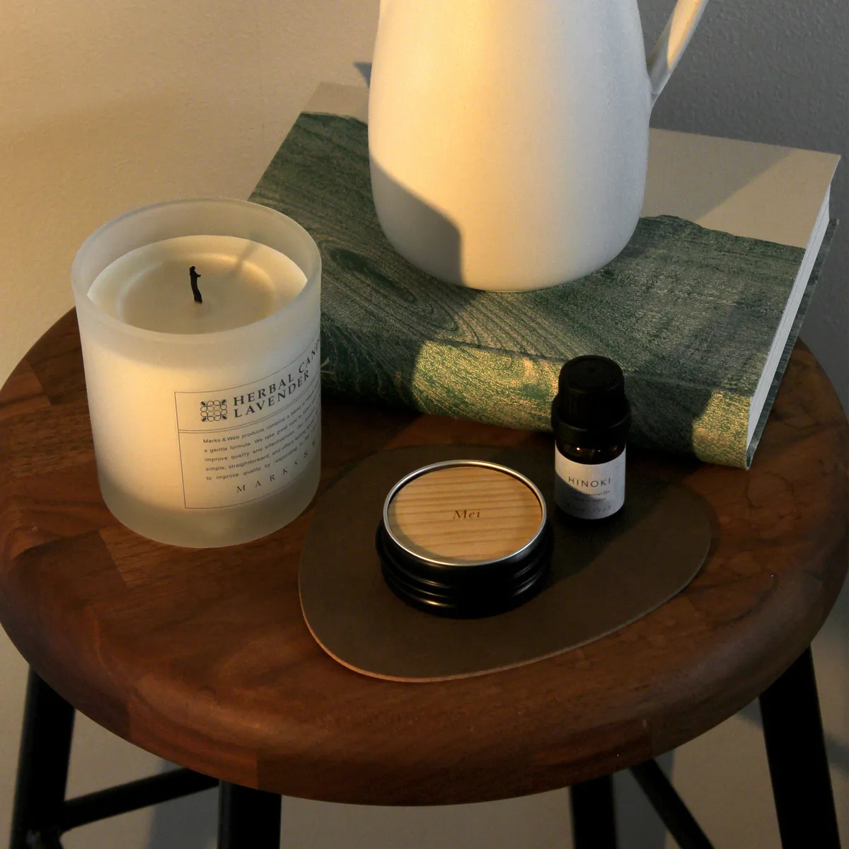 すぐに使える「オイルセット」アロマディッシュ・アロマオイルを専用ボックスに入れてお届けいたします