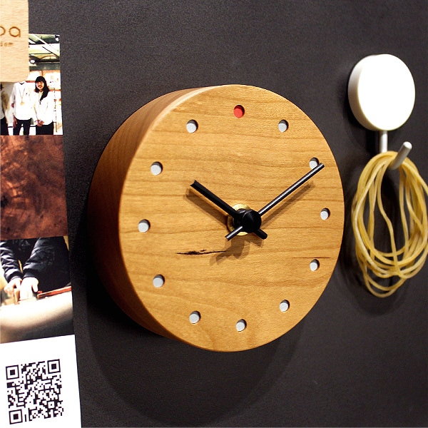 Wall Clock Mini」おしゃれな木の置時計・壁掛け時計。結婚式 