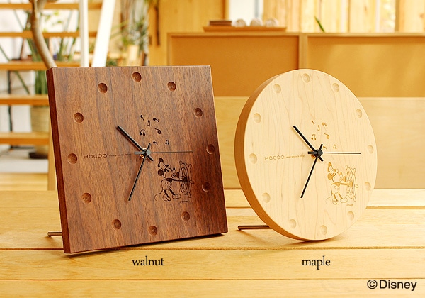 Disney ミッキー Wall Clock Disney Characters ディズニーキャラクターの木製壁掛け時計 置時計 おしゃれな北欧風木製雑貨 贈り物 名入れギフト Hacoaオンラインストア