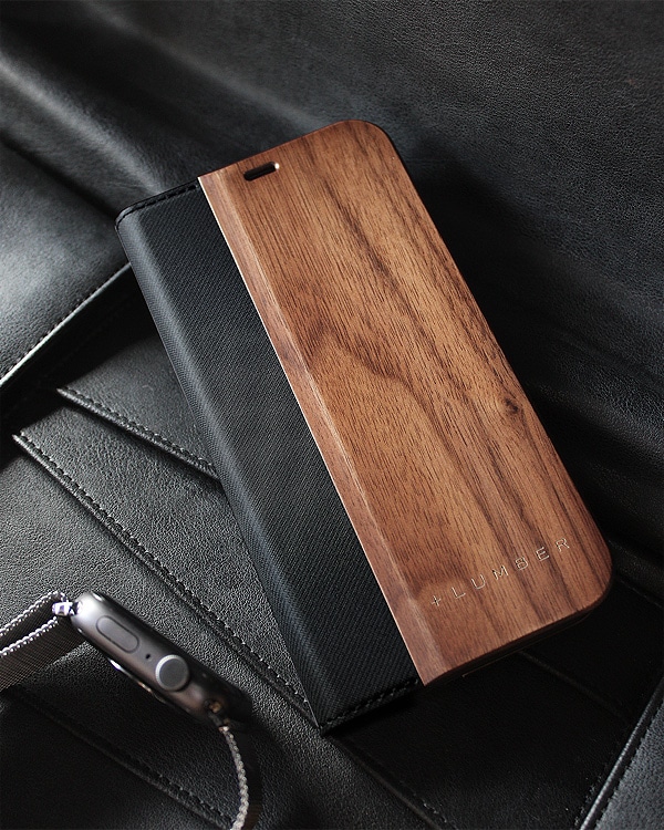 手帳型の木製スマートフォンケース iPhone 12Pro専用