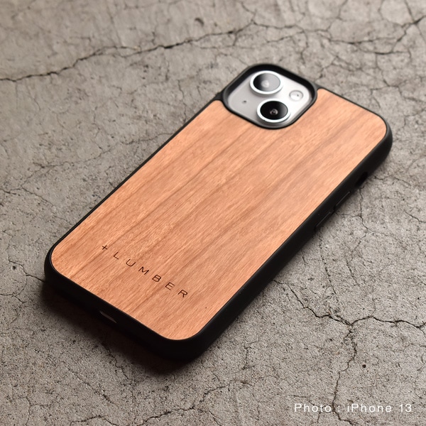 iPhone 13専用木製ハードケース（チェリー・ウォールナット）