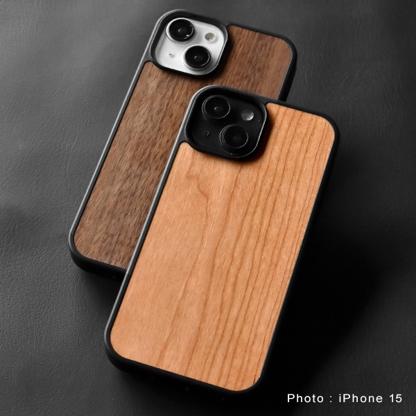 iPhone 15専用木製ハードケース