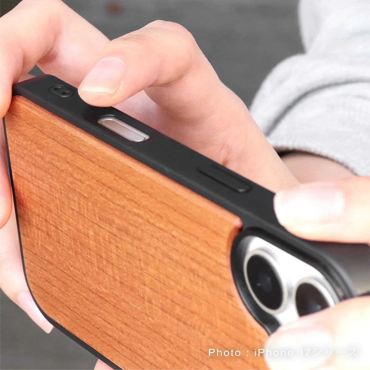 木製iPhone 18 Pro / iPhone 18 Pro Maxケース｜MagSafe対応 天然木