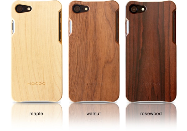 生産終了】【SE3/SE2/8/7】【Hacoa】「Wooden case for iPhone SE（第3 