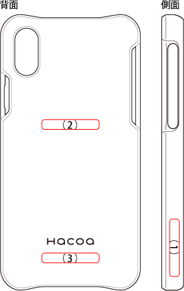 木製iPhone XS/Xケースに名入れ刻印できます