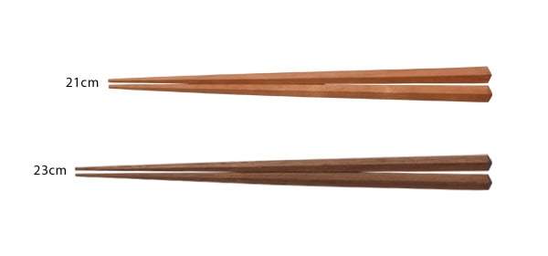 メープル・チェリー・ウォールナットの銘木から削り出されたお箸