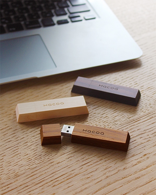 チョコレートのようにかわいい木製のUSBフラッシュメモリ「Chocolat【32GB】」