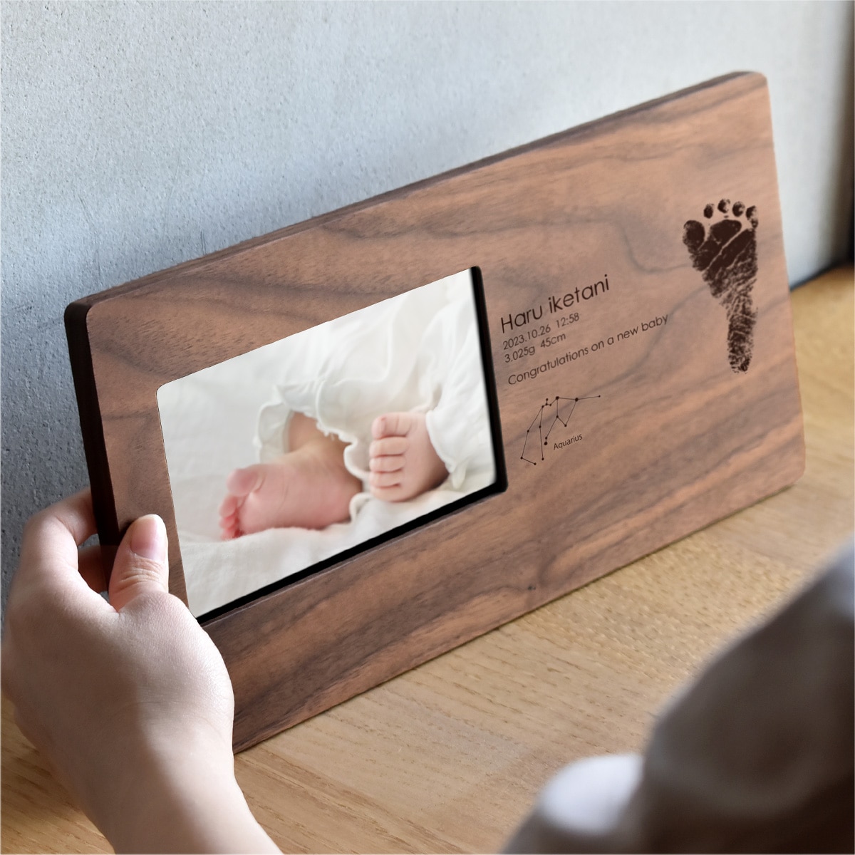刻印代込】「Engraved Digital Photo Frame」木製デジタルフォト ...