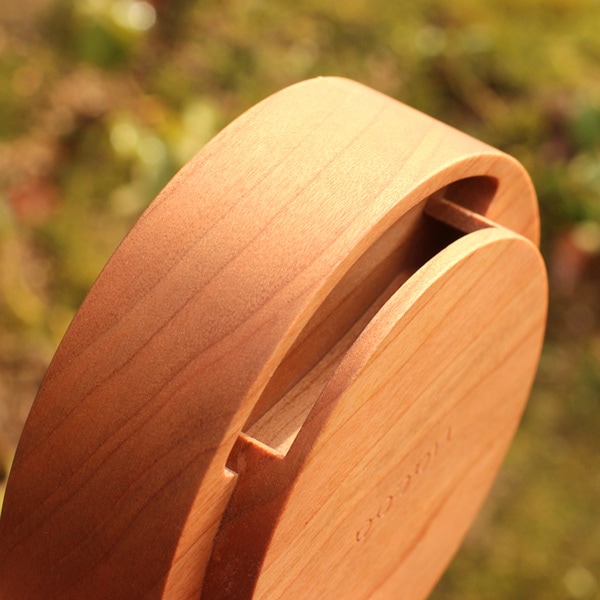 Wooden Speaker Drum」素材を活かしたシンプルな木製スピーカー 