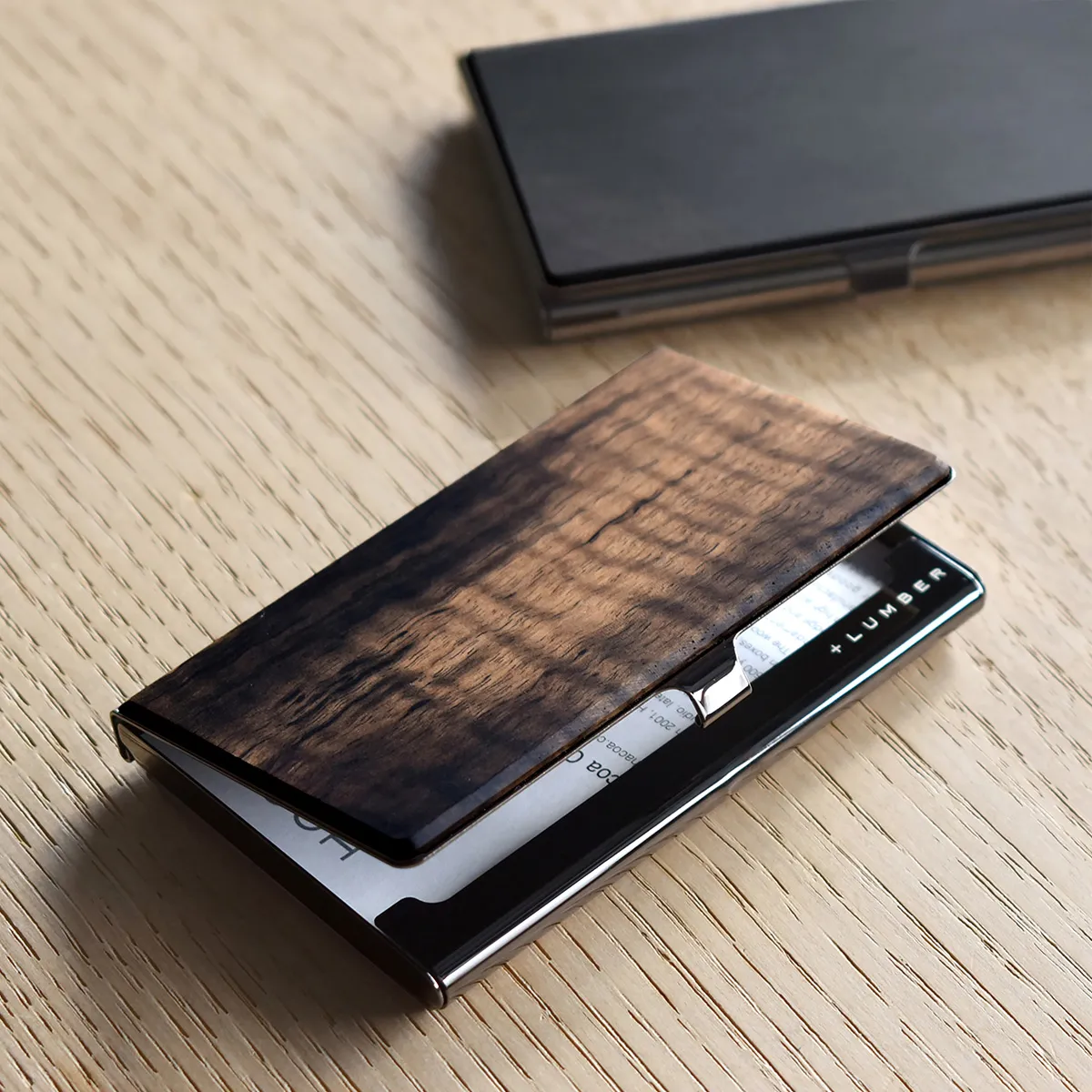 数量限定】「CARD CASE（黒柿・神代杉・山桜）」木製名刺入れ・カード
