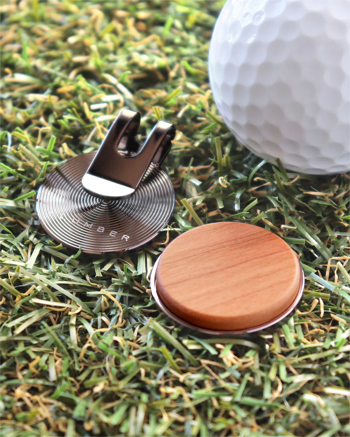 □「Golf Marker」ゴルフが楽しくなる木製グリーンマーカー