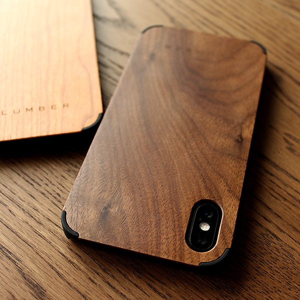 丈夫なハードケースと天然木を融合したiPhone X専用木製ケース