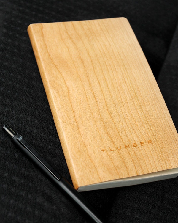 天然木の表紙がおしゃれな木製ノートブック・メモ帳「NOTEBOOK MINI」