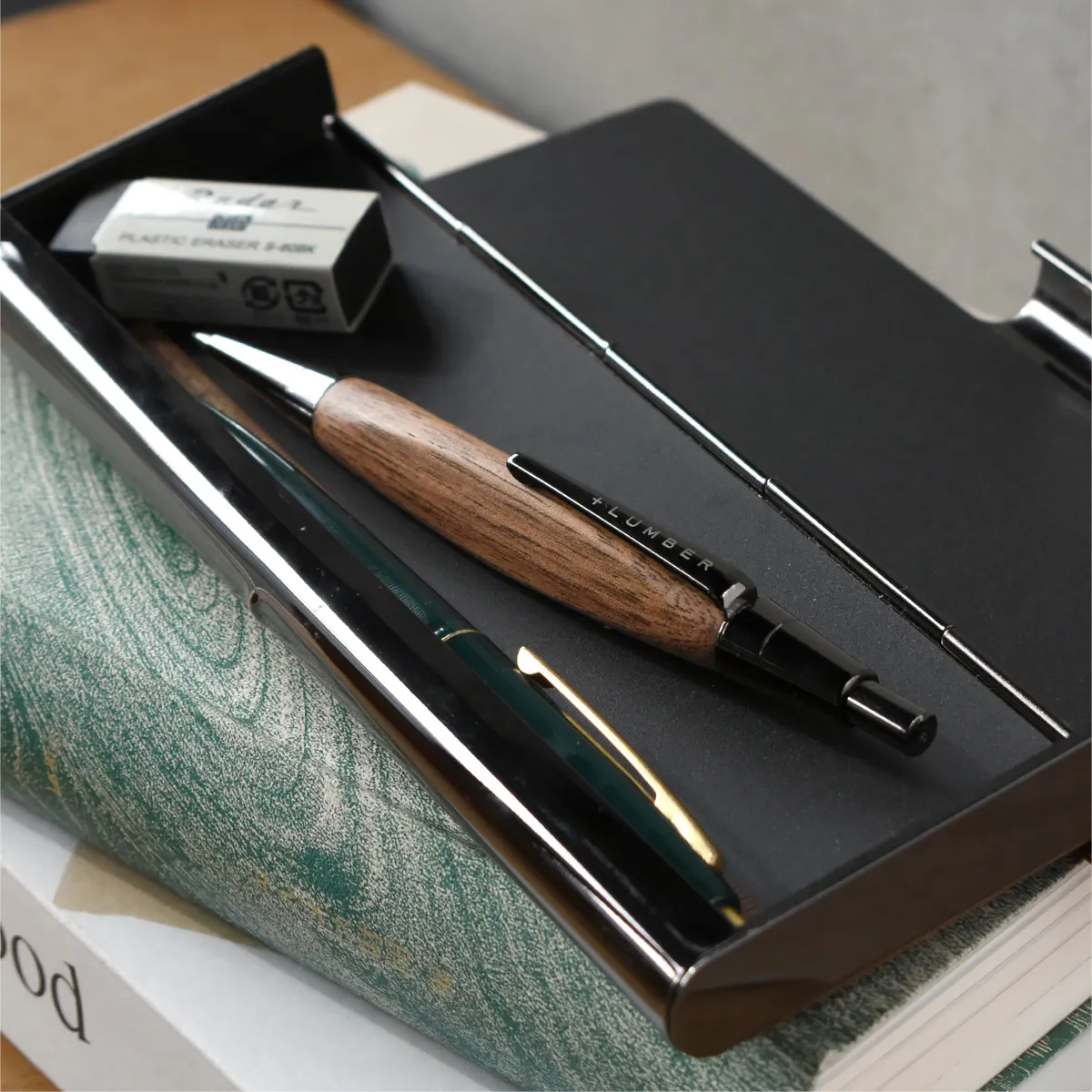 名入れ刻印込み】三角木製ボールペン＆シャープペンシル ギフトセット