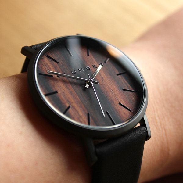 文字盤に本木目を使用した美しいシンプルな腕時計「WATCH 1100」メンズ/レディース