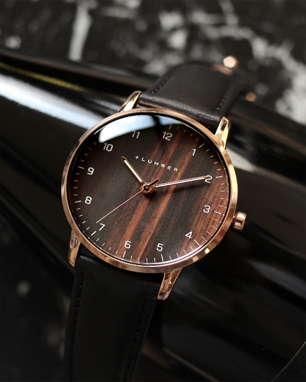 Watch 00 文字盤に本木目を使用した曲面ガラスが美しい木製腕時計 メンズ レディース おしゃれな北欧風木製雑貨 贈り物 名入れギフト Hacoaオンラインストア