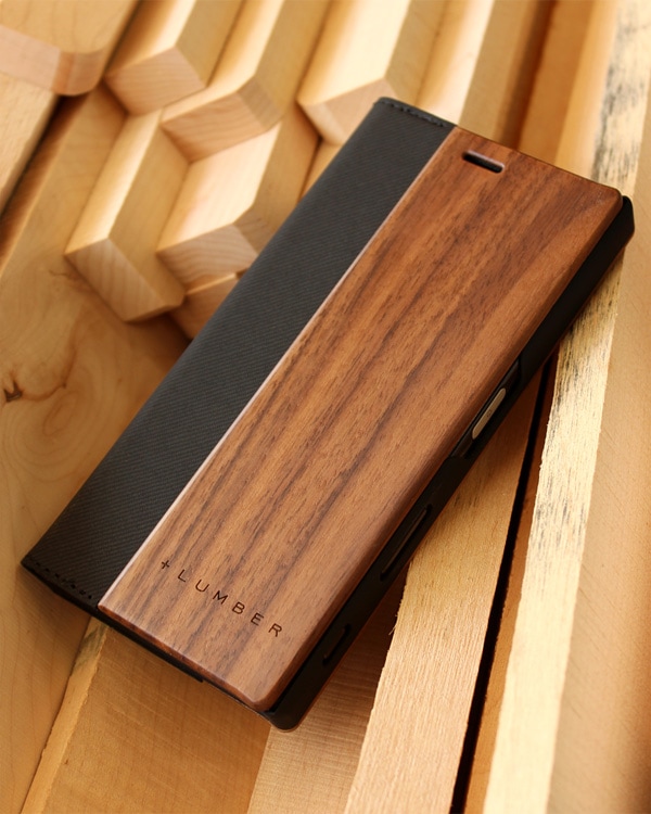 手帳型の木製スマートフォンケース Xperia™ XZ専用