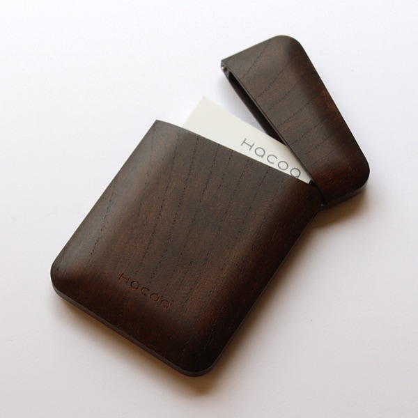 生産終了】【ネット・数量限定】「Card Case Gentle（黒拭き漆）」木製