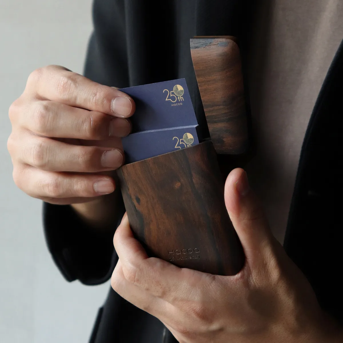 数量限定】「Card Case Gentle（パロサント・シャムガキ）」木製名刺