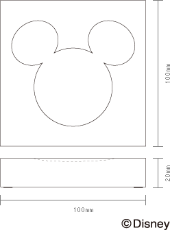 ミッキーマウスの形をしたくぼみがクリップをキャッチ「Clip Catch Disney」