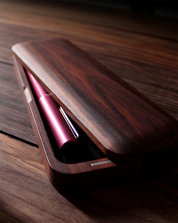 プレミアム Pen Case Gentle ローズウッド シンプルデザインのおしゃれな木製筆箱 ペンケース おしゃれな北欧風木製雑貨 贈り物 名入れギフト Hacoaオンラインストア
