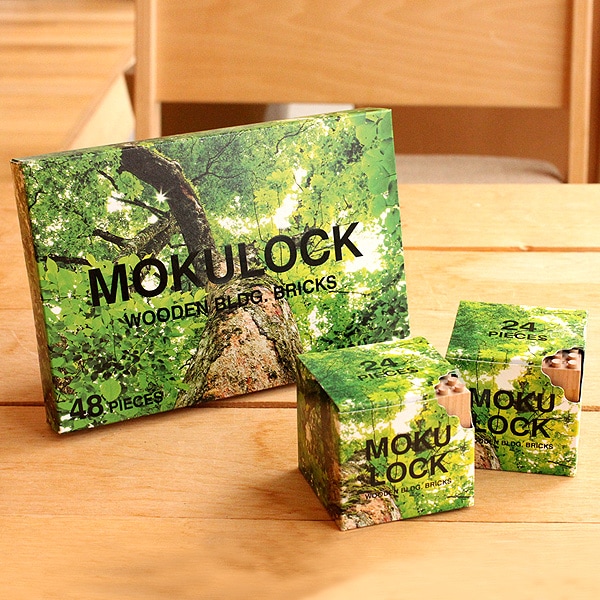 子供も大人も楽しめる、日本の木を使ったブロック型の木のおもちゃ「MOKULOCK（モクロック）24ピース」 |  おしゃれな北欧風木製雑貨・贈り物・名入れギフト Hacoaオンラインストア