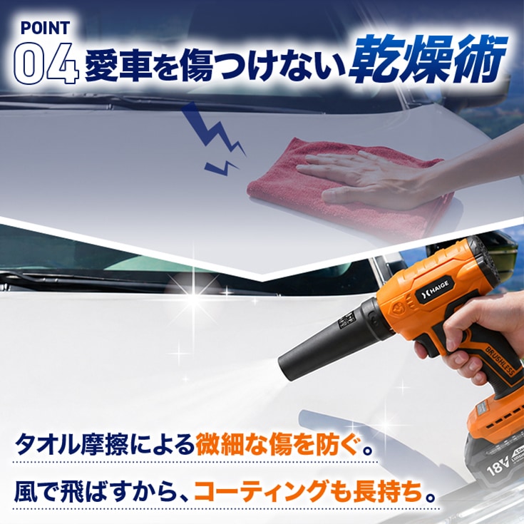 ハンディ電動ブロワー 本体のみ（バッテリーなし） HG-EB18HD | 洗浄
