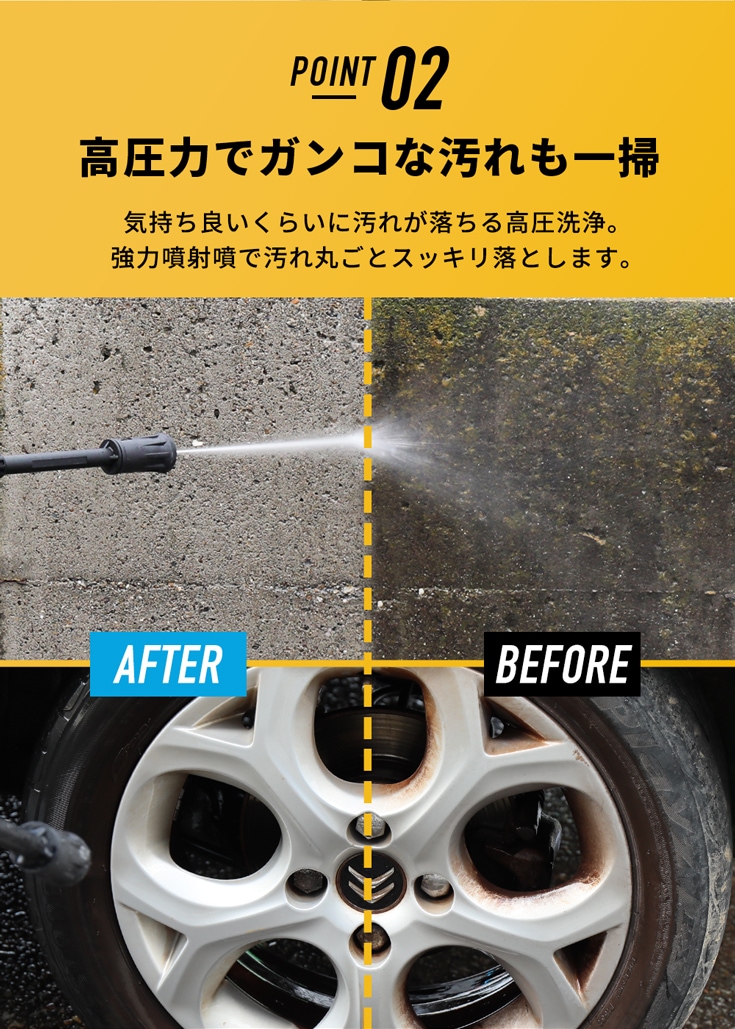 電動 高圧洗浄機 最大吐出水量6.5L/m ノズル3種 温水対応 水道 電動 高圧洗浄機 最大吐出水量6.5L/m ノズル3種 温水対応 水道