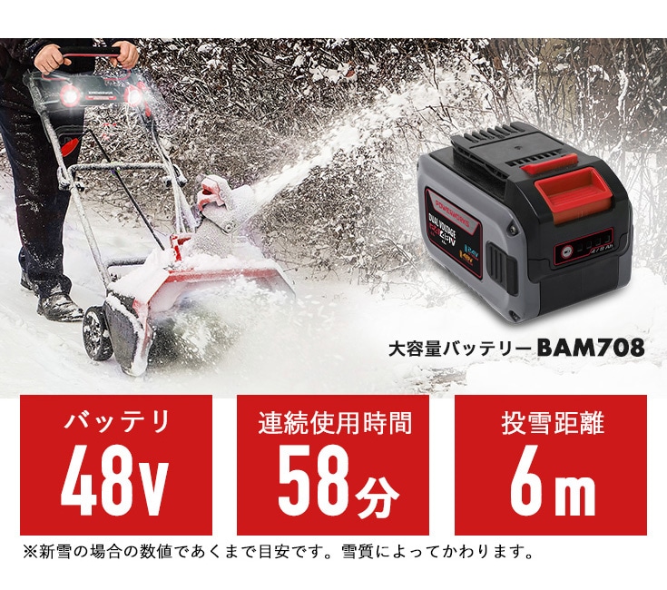 緊急支援 特別価格＆2シーズン保証＞電動除雪機 SNE402（本体＋大容量