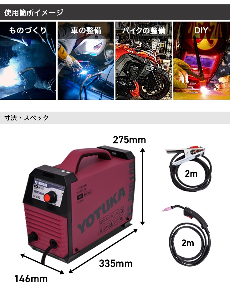 使用イメージ、寸法・スペック