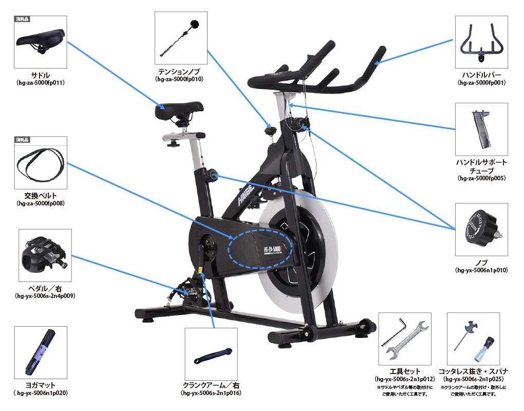部品購入,トレーニング,トレーニング器具,HG-ZA-5000 | 【公式】HAIGE 
