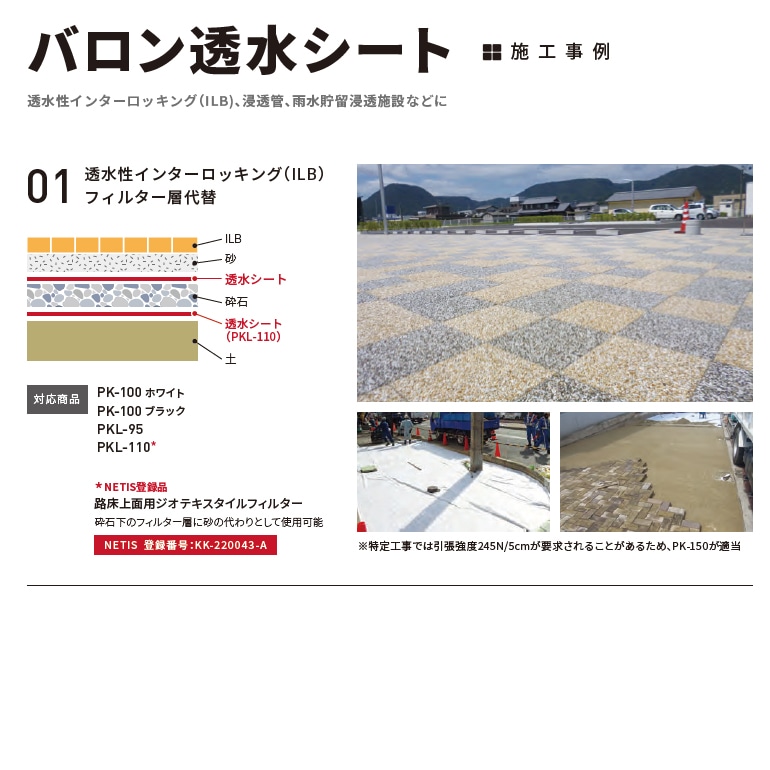 バロン透水シート 施工事例01