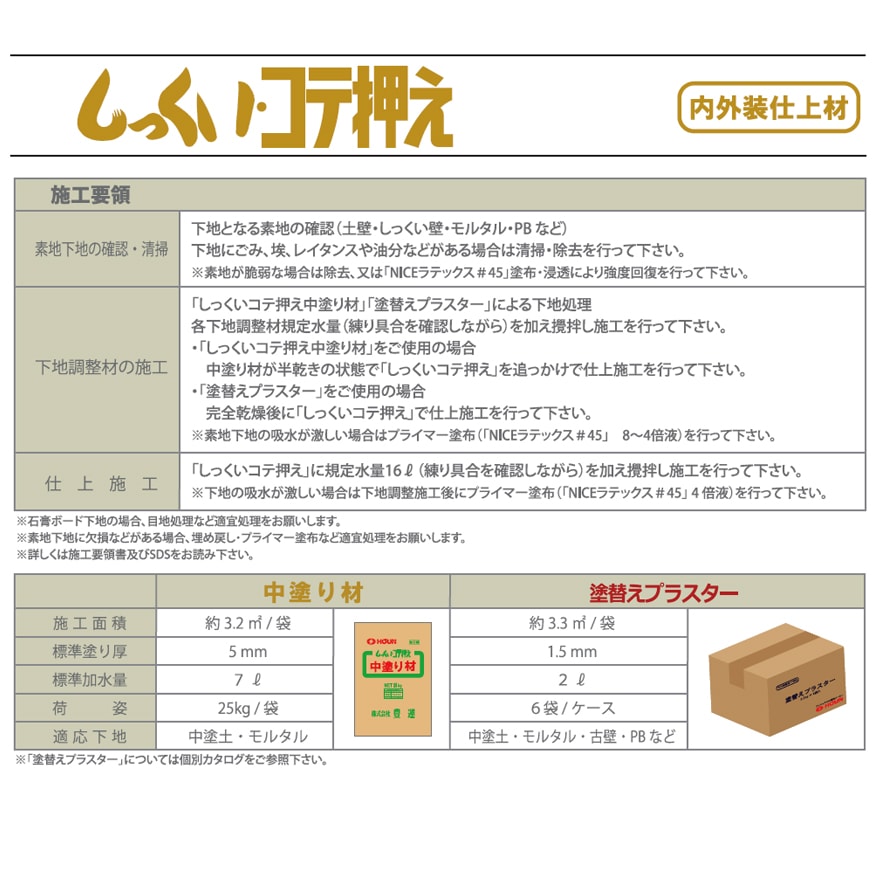 豊運、しっくい・コテ押さえ（20kg/袋）。内装仕上用しっくい・内外装壁用漆喰。天然海藻糊使用の漆喰。DIYにおすすめ。