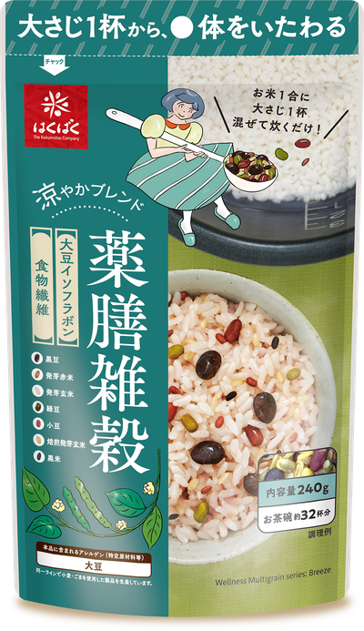 はくばく 涼やかブレンド 薬膳雑穀のパッケージ