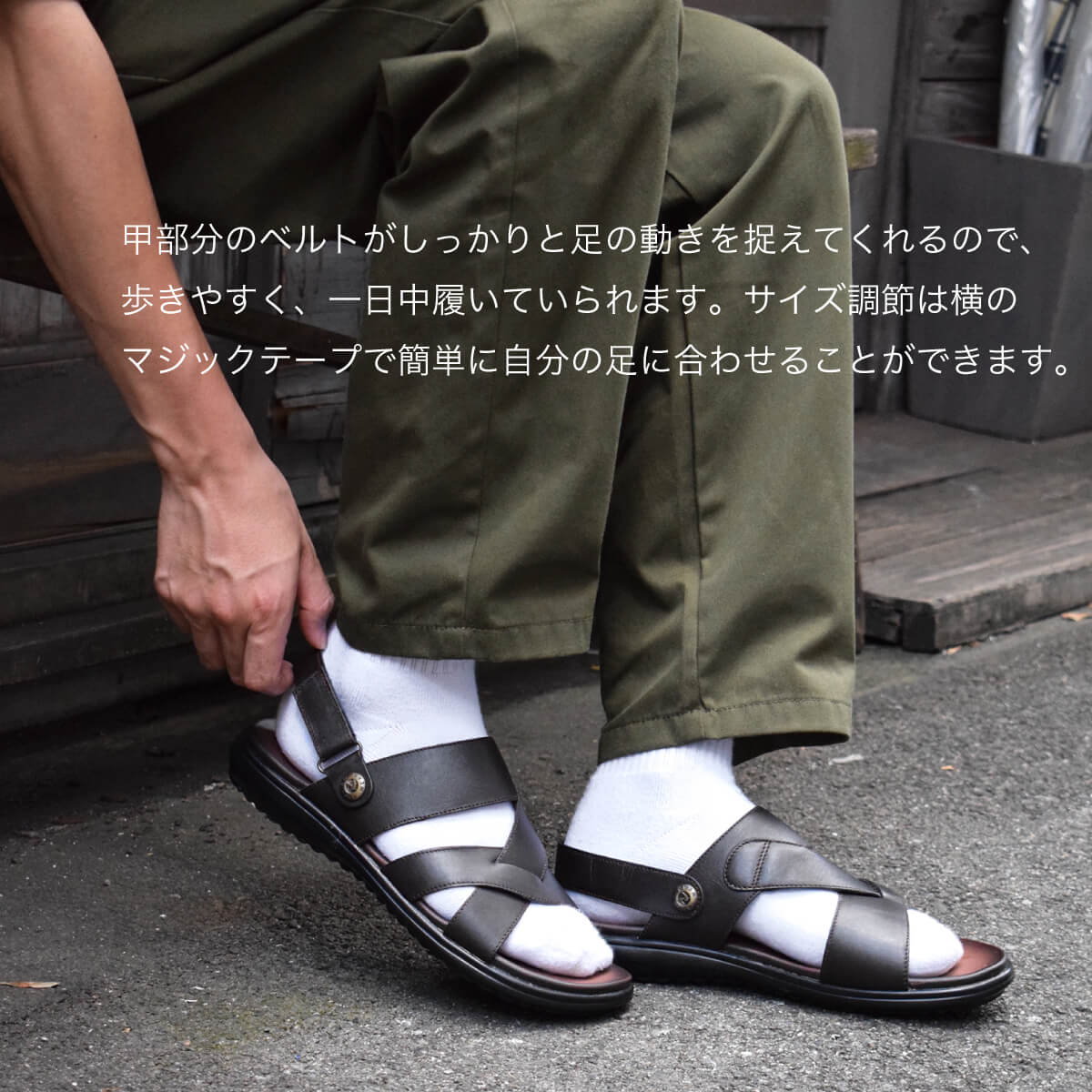 【BIRKENSTOCK】新品ユニセックス　レザーサンダル