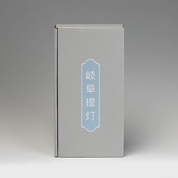 初盆用盆提灯　  露型 白紋天（高さ24.5cm）コードレス電池式