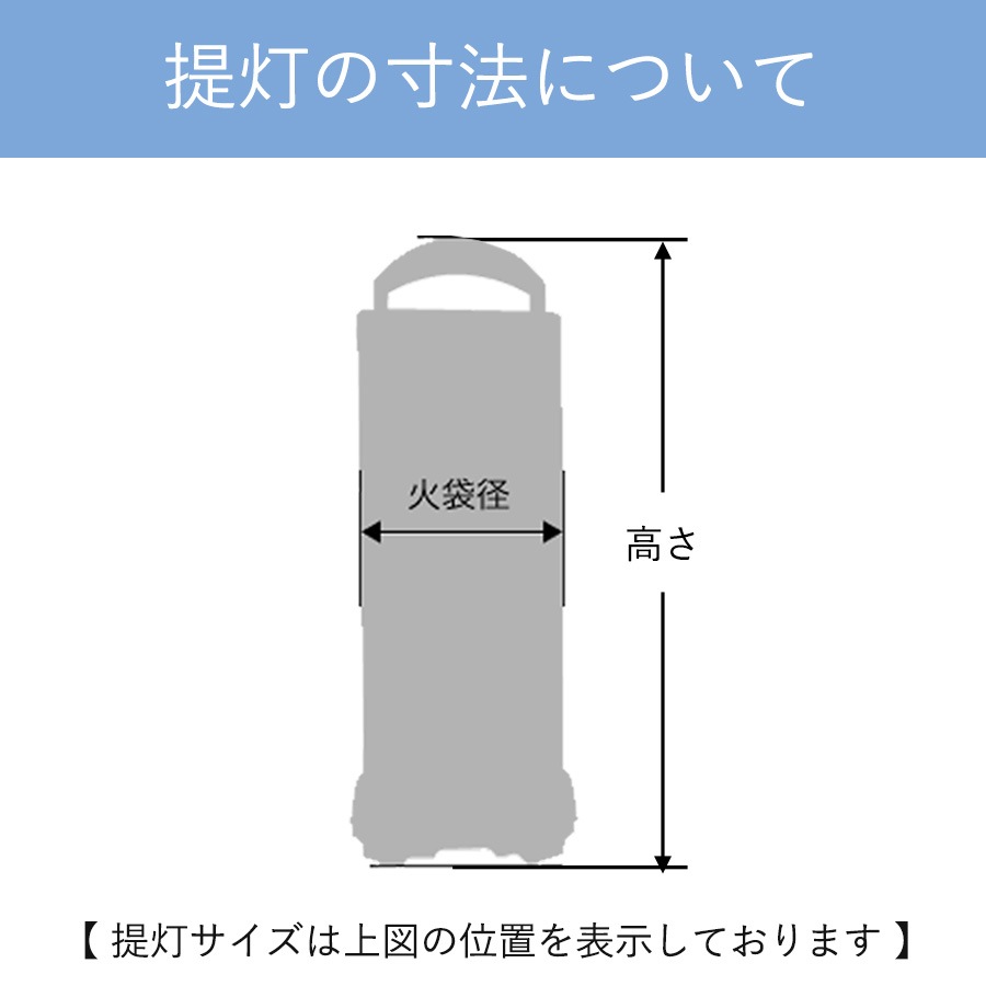 提灯の寸法について