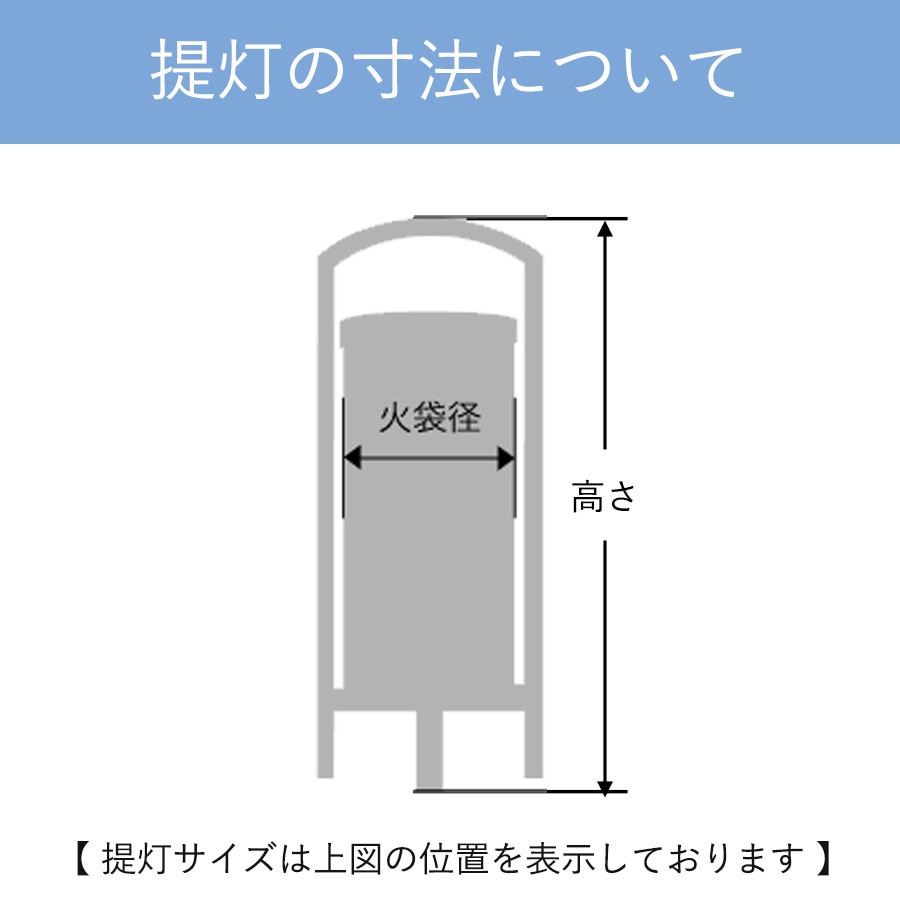 提灯の寸法について