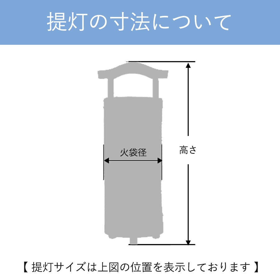 提灯の寸法について