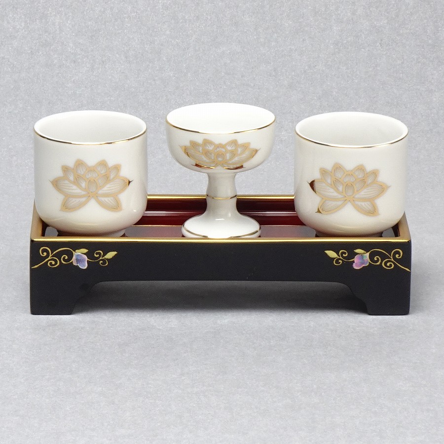 茶湯卓】 木製巾広 ラデン蒔絵入 | 水・ご飯,茶湯卓 | お仏壇の浜屋