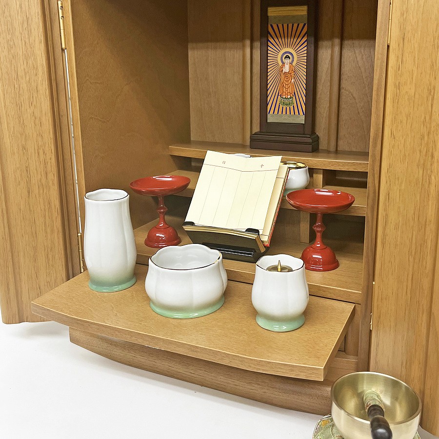 【過去帳台】 （背短） 黒檀 河邦 （3～3.5寸）