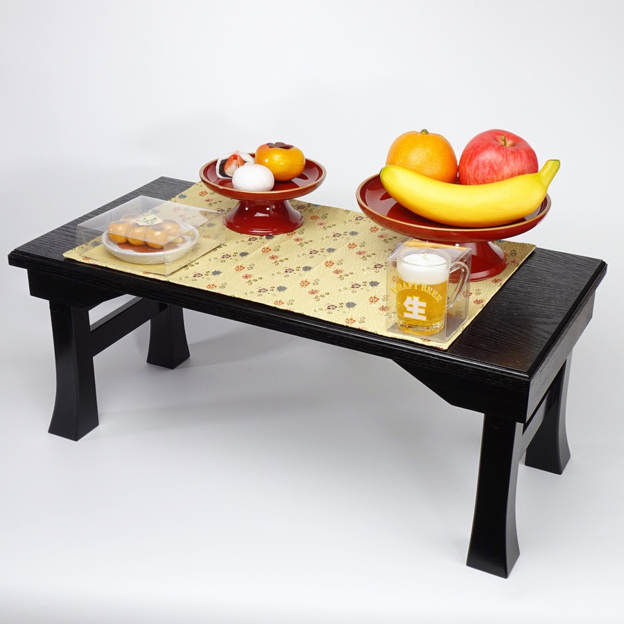 【お供え机】二月堂机 （総黒） 20号