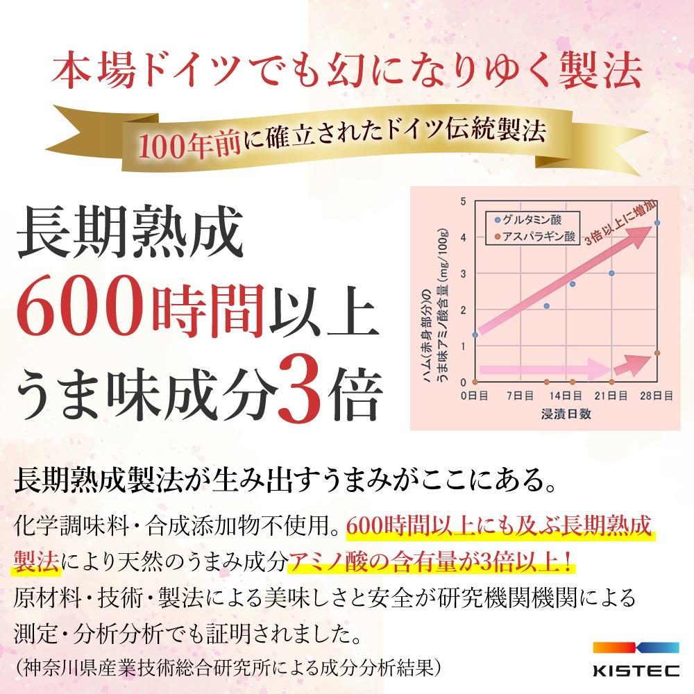 長期熟成600時間以上うま味成分3倍