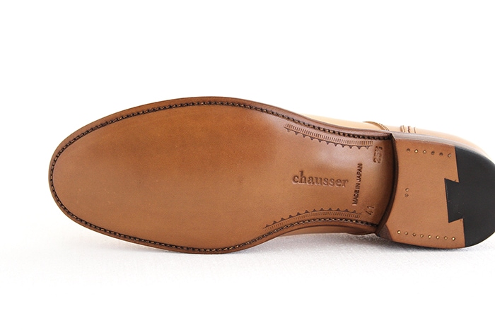 chausser ショセ ナチュラルコードバン プレーントゥレースアップシューズ C-740 cordovan メンズ 靴-hana shoes &  co.