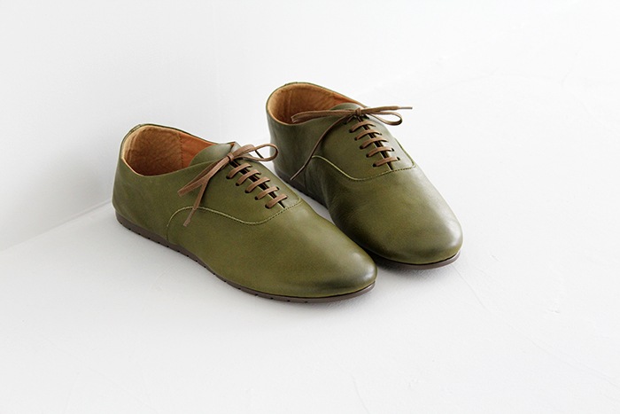 chausser Turnshoe ショセ ターンシュー レースアップシューズ CT-02 green レディース 靴-hana shoes & co.