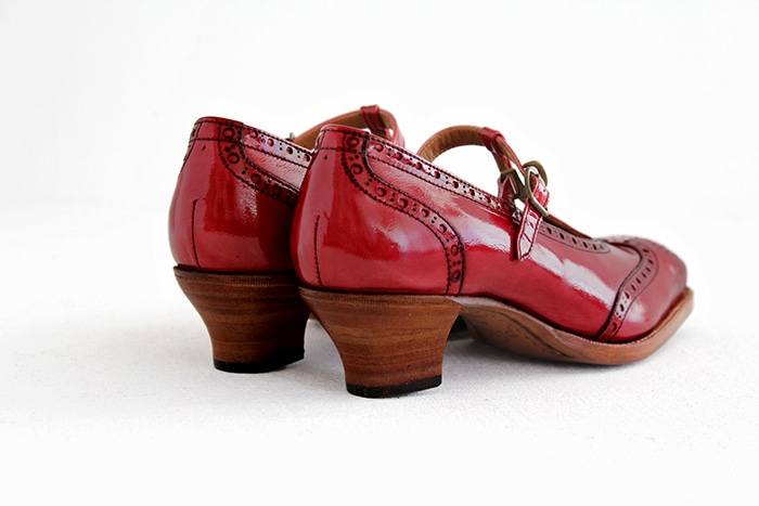 plus by chausser プリュス バイ ショセ Tストラップパンプス PC-5054 red レディース 靴-hana shoes & co.